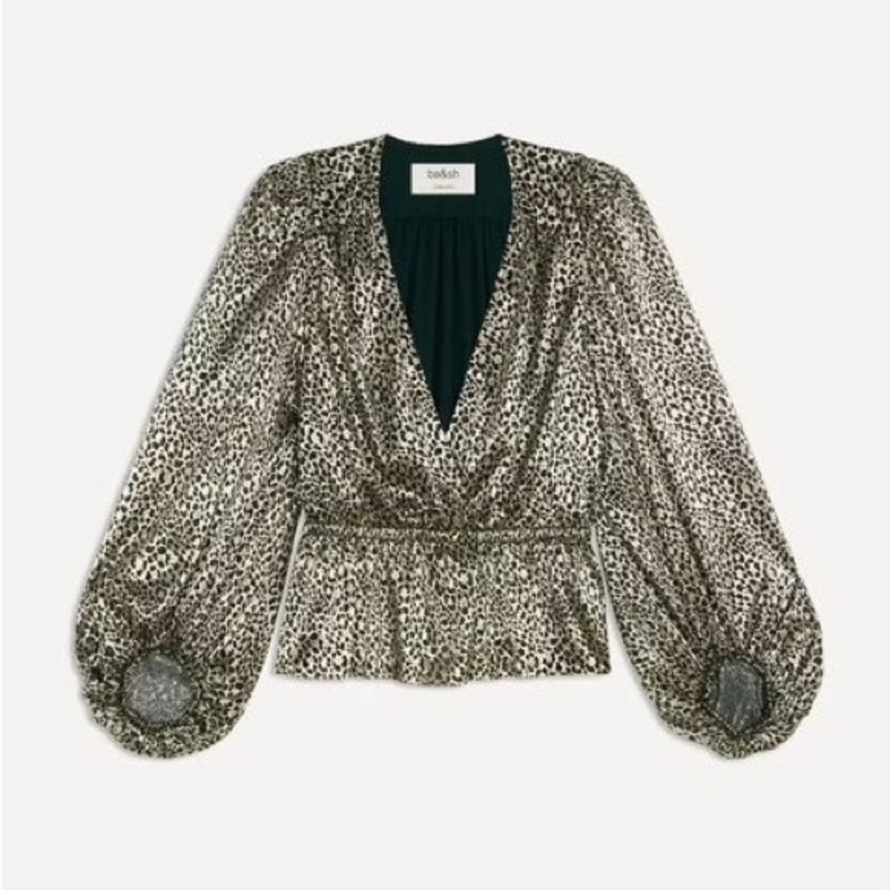 ba&sh Caitlin Green and Metallic Gold Top
Medium (Size 2 in ba&sh)